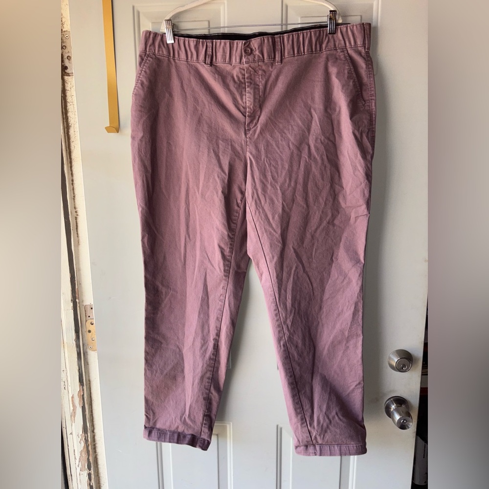 Eddie Bauer Legend wash stretch boyfriend mid rise slim pants size 22W